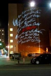 Roger Waters' Public Art Stunt in LA 01.05.2010 