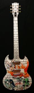 Gibson SG
Design by Gerald Scarfe. Signed by Roger Waters
