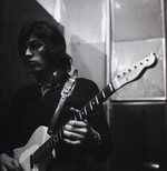 Before the black, 1968/70. The white telecaster. At Abbey Road Studios recording 'A Saucerful Of Secrets'